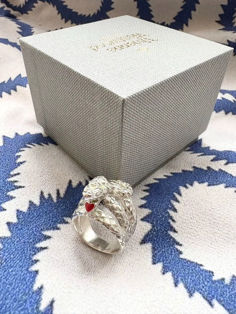 Vivienne Westwood Vivienne Westwood The Exiled Serpent Love Ring Size ONE SIZE - 2 Thumbnail
