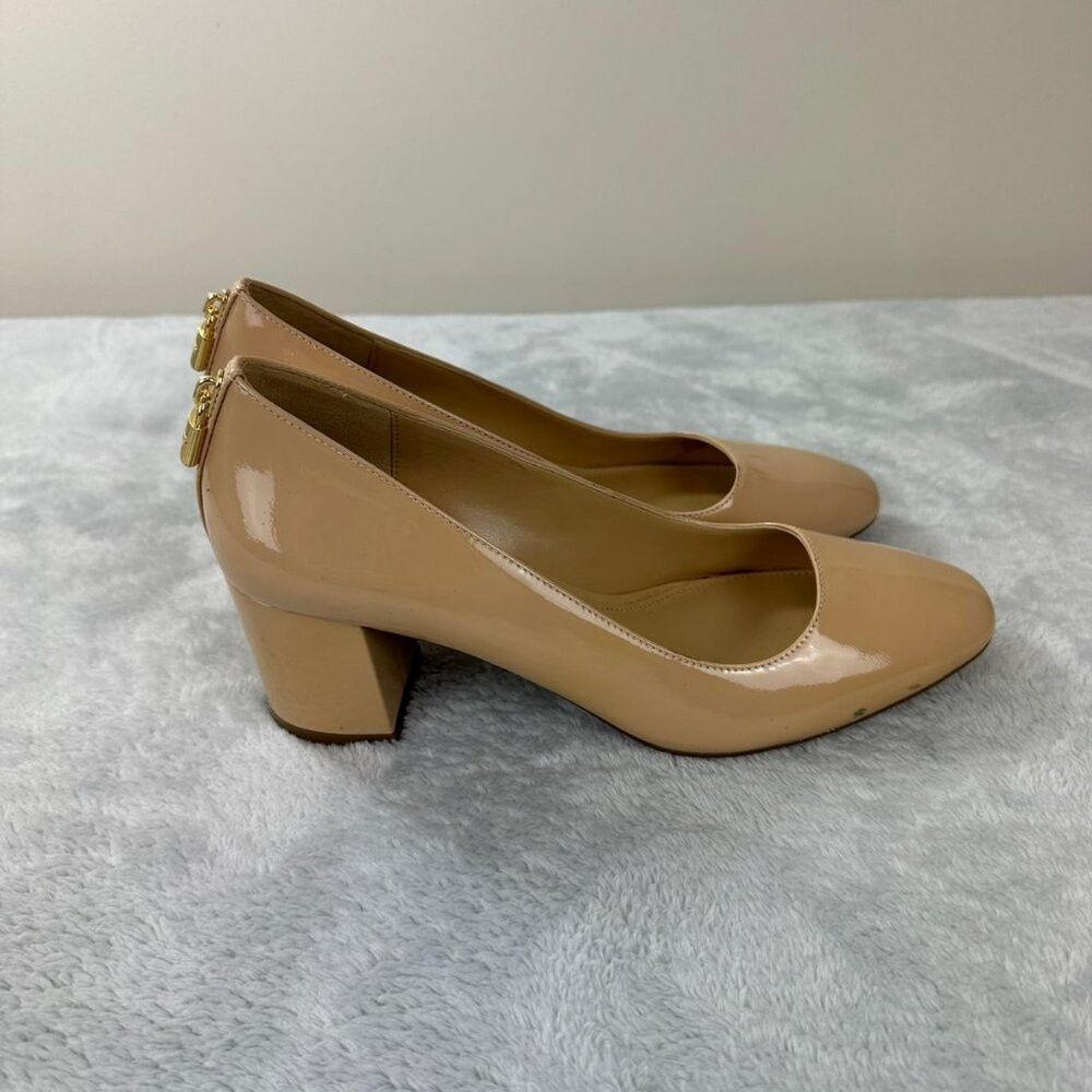 Michael Kors Michael Kors Beige Leather Round Tip Shoes Women's Size 8.5 Size US 8.5 / IT 38.5 - 3 Thumbnail