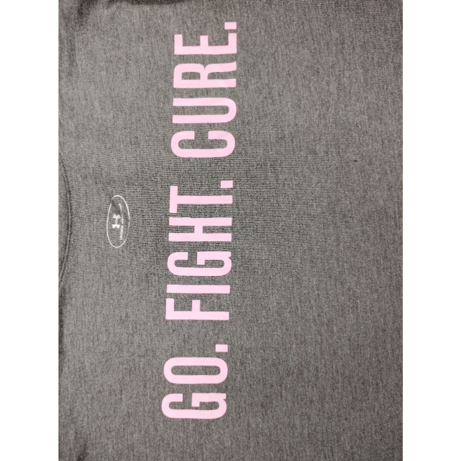 Under Armour Under Armour Heather Gray Tee with Pink Ribbon Graphic Size S / US 4 / IT 40 - 6 Thumbnail
