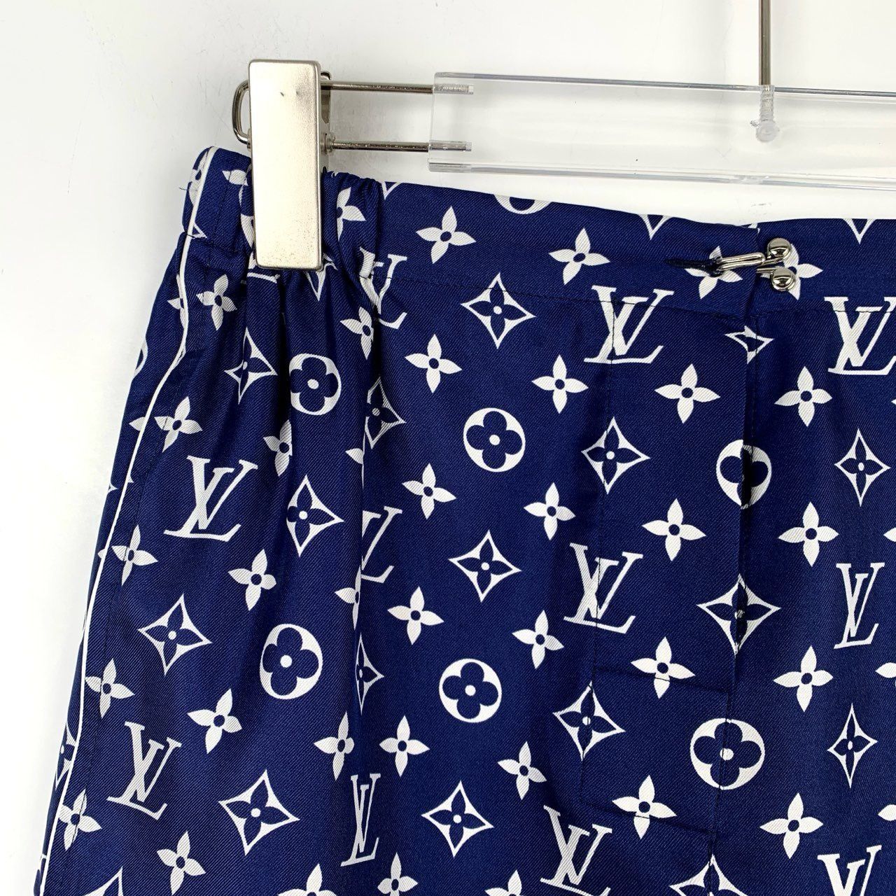 Louis Vuitton Louis Vuitton Navy Blue Monogram Print Swim Shorts Size 36 M Size 26" / US 2 / IT 38 - 3 Thumbnail