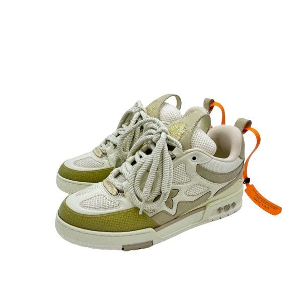 Louis Vuitton Louis Vuitton White Brown Skate Shoes Size US 8 / EU 41 - 1 Thumbnail