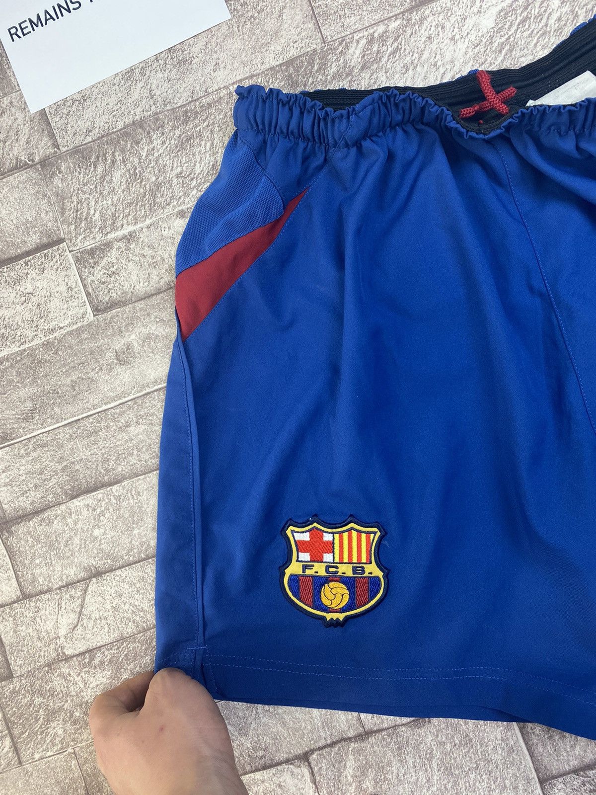 Nike × Vintage FC BARCELONA 2002-2003 HOME FOOTBALL SOCCER SHORTS NIKE Size US 32 / EU 48 - 6 Thumbnail