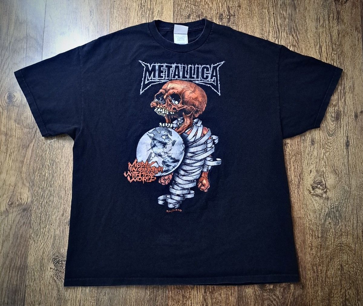 Metallica METALLICA x MADLY IN ANGER WITH THE WORLD x Tour T-Shirt Size US XXL / EU 58 / 5 - 1 Thumbnail