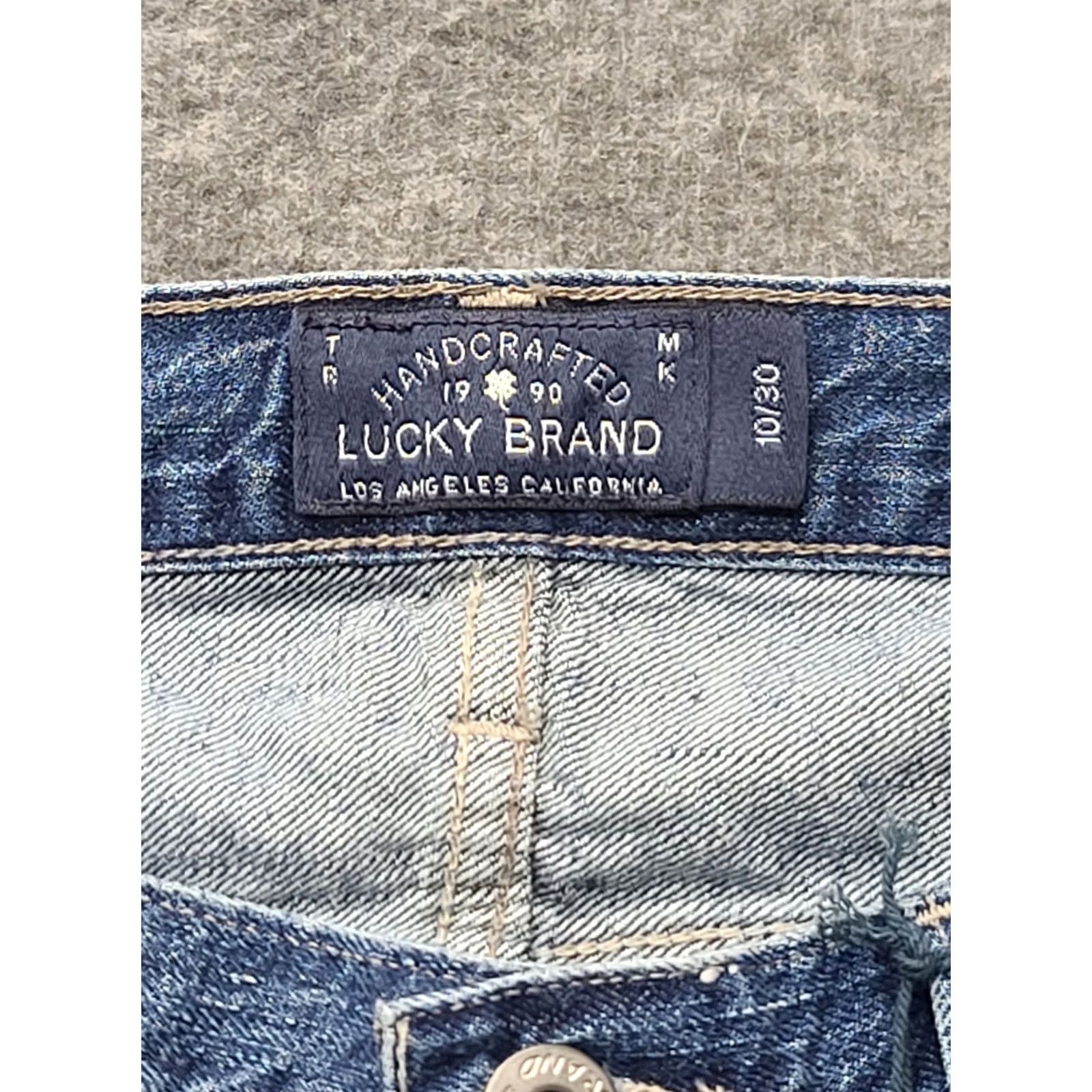 Lucky Brand Lucky Brand Jeans Womens 10x25 Sienna Slim Fit Boyfriend High Rise Cuffed Denim Blue 5-Pocket Slim Girls Or Womens Jeans Size 32" / US 10 / IT 46 - 4 Thumbnail