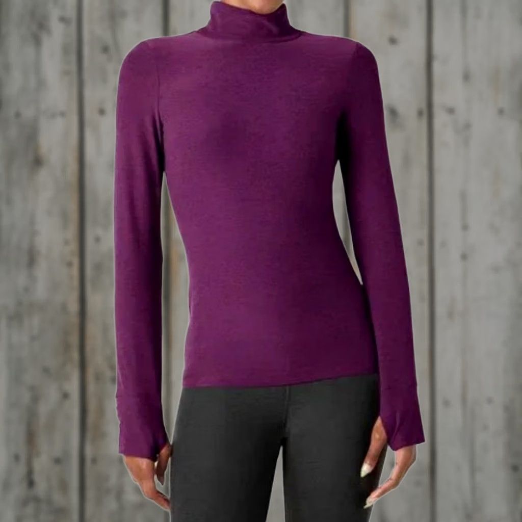 Beyond Yoga Beyond Yoga Spacedye Captivating Turtleneck Pullover Sweater Women XS Purple - Casual, Regular, Pullover, Turtleneck, XS, Purple, Beyond Yoga Size XS / US 0-2 / IT 36-38 - 1 Thumbnail