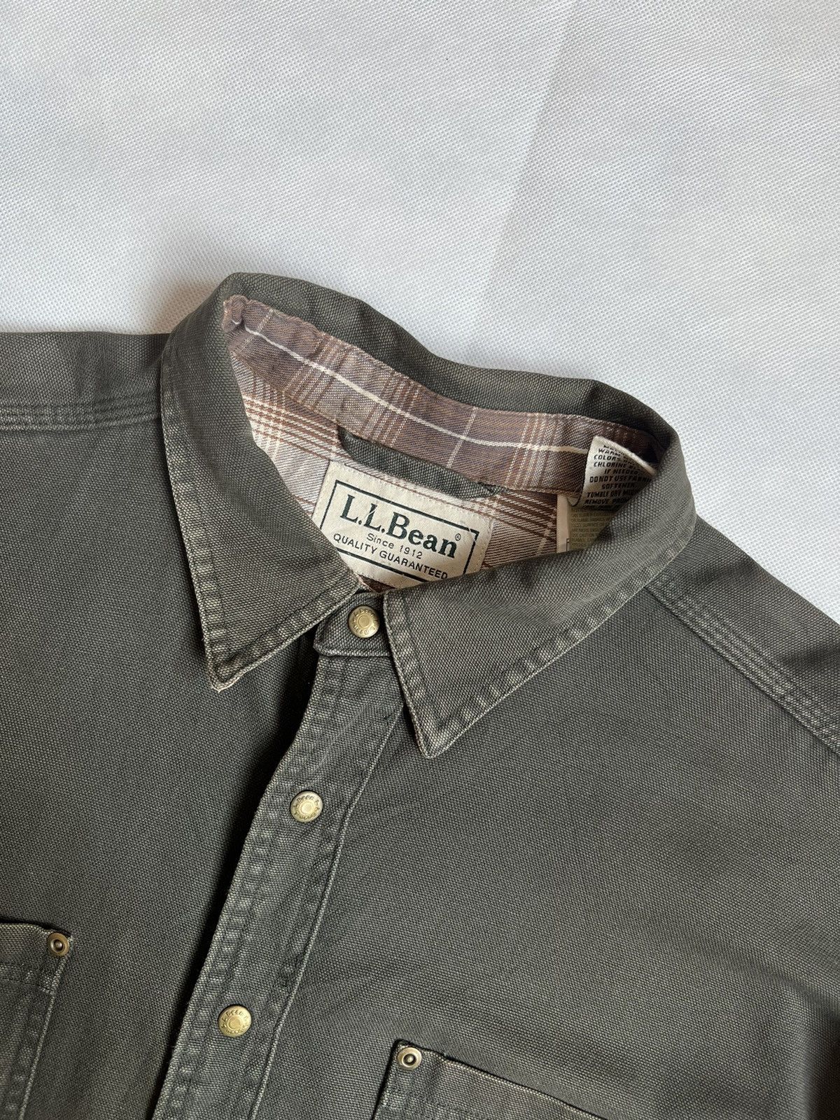 L.L. Bean Vintage L.L. Bean Sun Faded Flannel Lined Button Up Shirt Size US XL / EU 56 / 4 - 9 Thumbnail