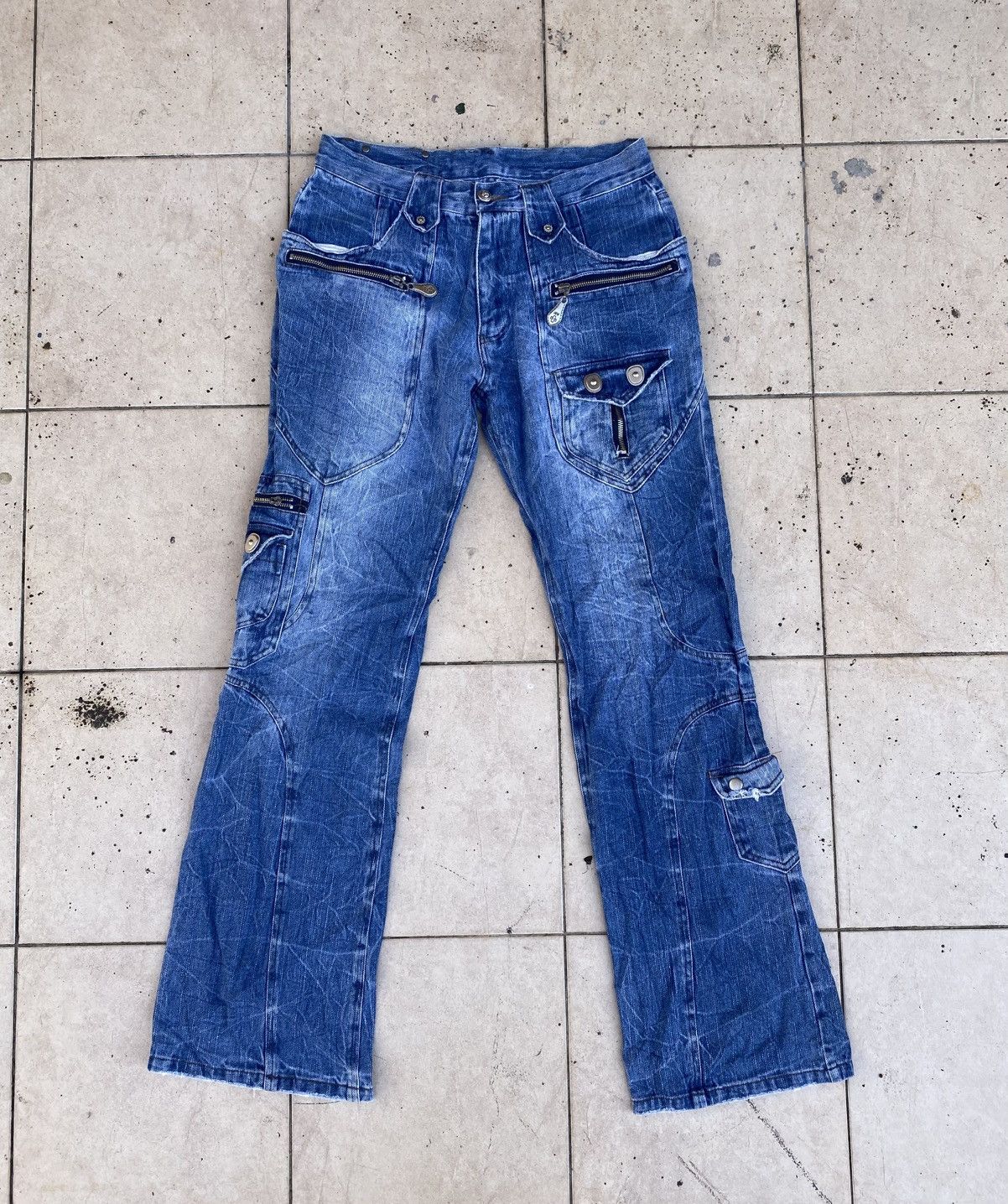 Designer × KMRii Berning Sho Flared Jeans Size US 30 / EU 46 - 3 Thumbnail