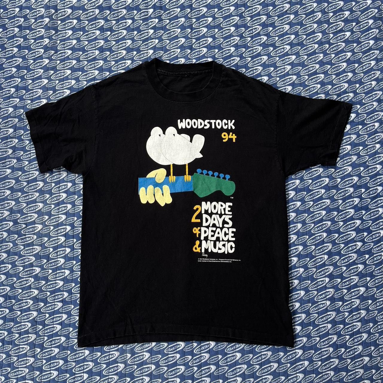 Band Tees × Vintage Vintage 1994 Woodstock Music Festival Band Rare T Shirt Size US L / EU 52-54 / 3 - 1 Thumbnail