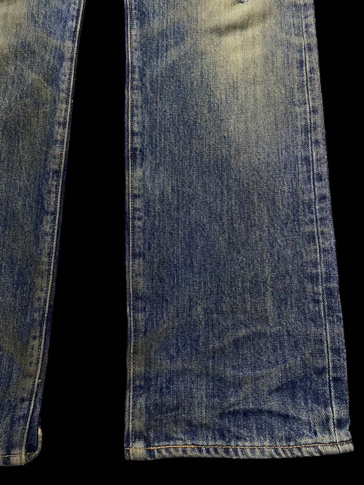 Levi's Vintage Clothing Levis Y2K Big E Mud Wash Distressed Slim Jeans Size US 31 - 8 Thumbnail