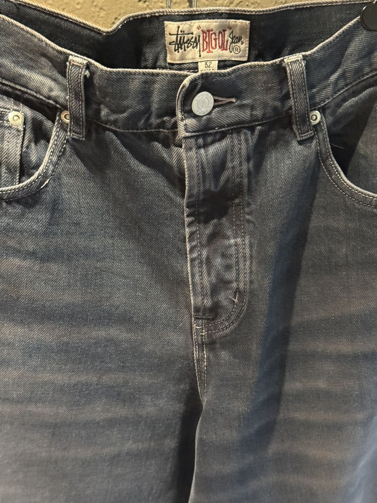 Stussy Stussy Vintage Dirty Blue Wash Big Ol’ Denim Baggy Wide Pant Size US 32 / EU 48 - 4 Thumbnail