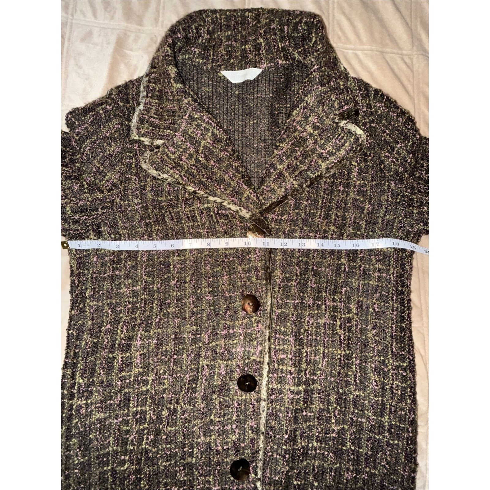 Woolrich Woolen Mills Woolsworth Vintage Women’s Boucle Plaid Button Up Coat Sz M Size M / US 6-8 / IT 42-44 - 7 Thumbnail