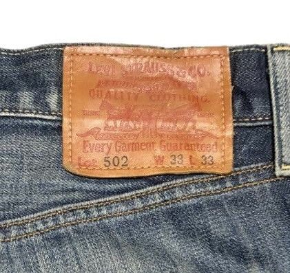 Levi's Vintage Levis 502 Selvedge Straight Leg Jeans Size US 33 - 7 Thumbnail