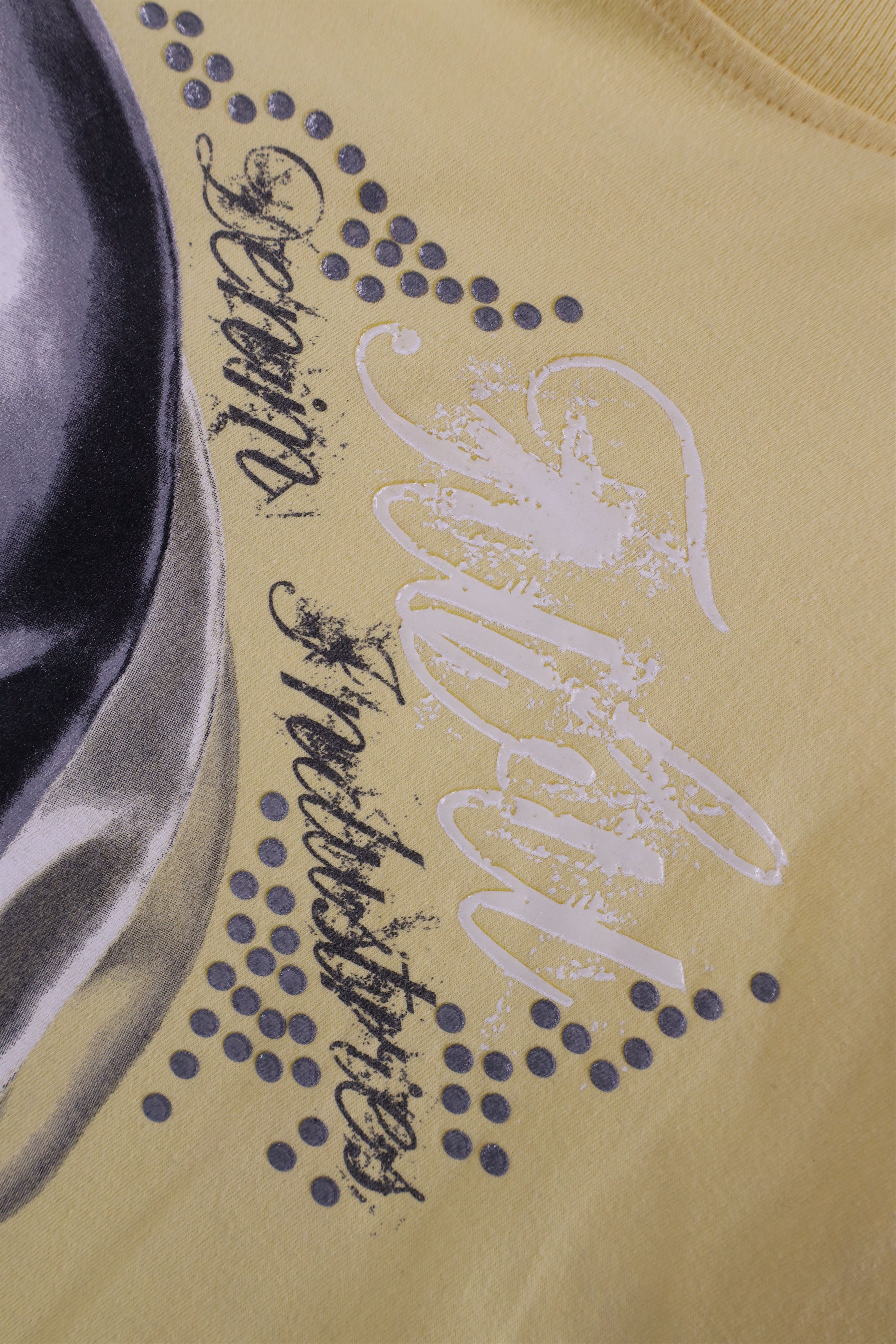 Fubu × Vintage Vintage FUBU Skeleton Long Sleeve T-Shirt Yellow Cotton Size US XXL / EU 58 / 5 - 6 Thumbnail