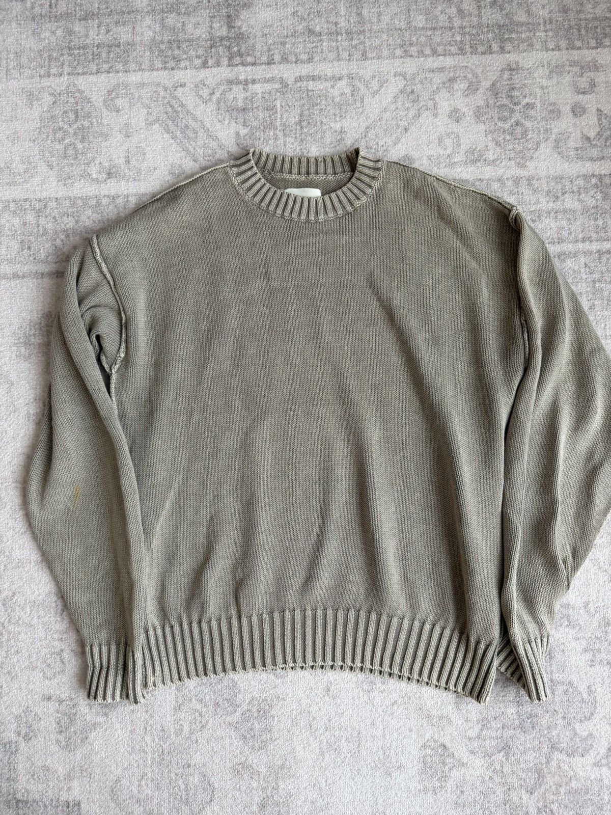 Aime Leon Dore Aime Leon Dore Washed Khaki Sweater Size US S / EU 44-46 / 1 - 1 Thumbnail