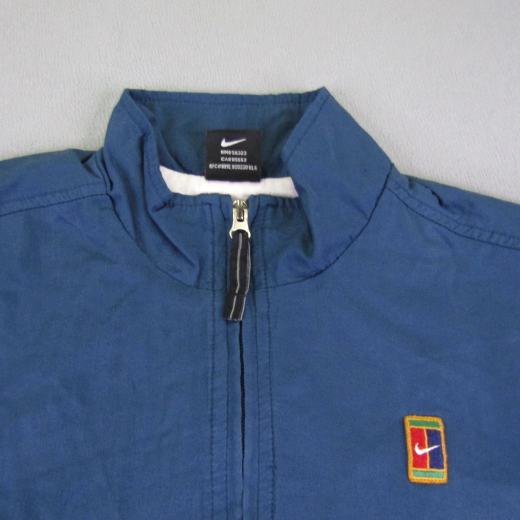 Nike Nike Womens Medium Blue Court Tennis Windbreaker Zip Block Stitch Coat Jacket Size M / US 6-8 / IT 42-44 - 2 Thumbnail