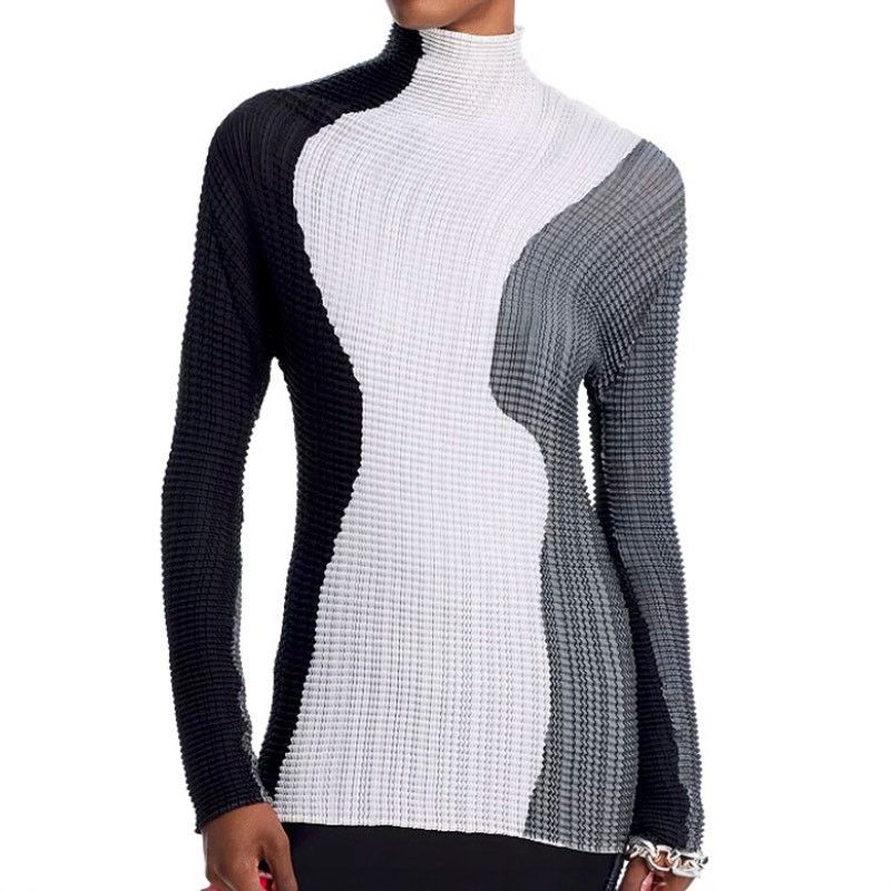 Issey Miyake Issey Miyake Mainline Pleated Long Sleeve High Neck Size M / US 6-8 / IT 42-44 - 12 Thumbnail