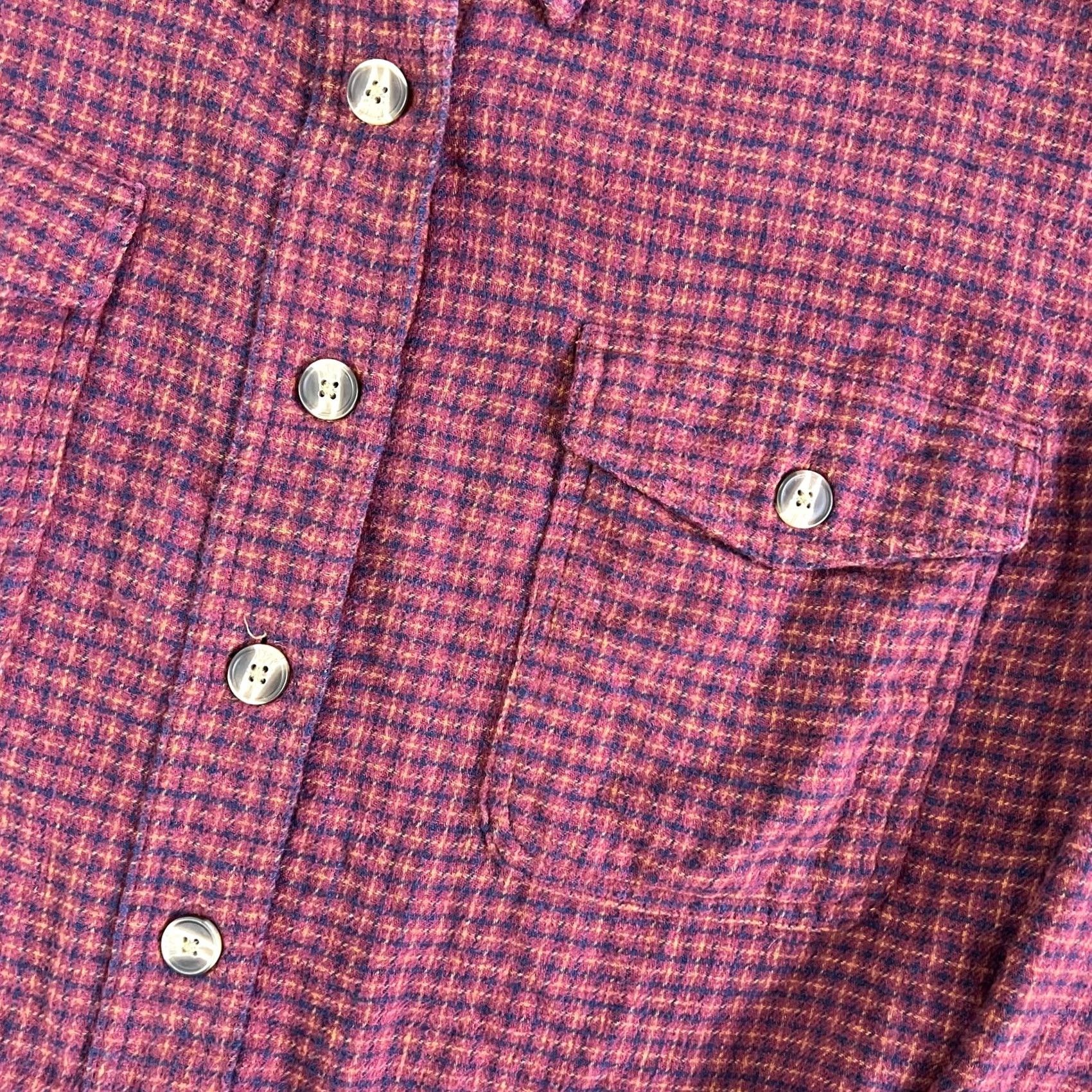 American Eagle Outfitters VINTAGE American Eagle Outfitters Button-Up Shirt Womens Large Red Plaid Flannel Cropped Size L / US 10 / IT 46 - 2 Thumbnail