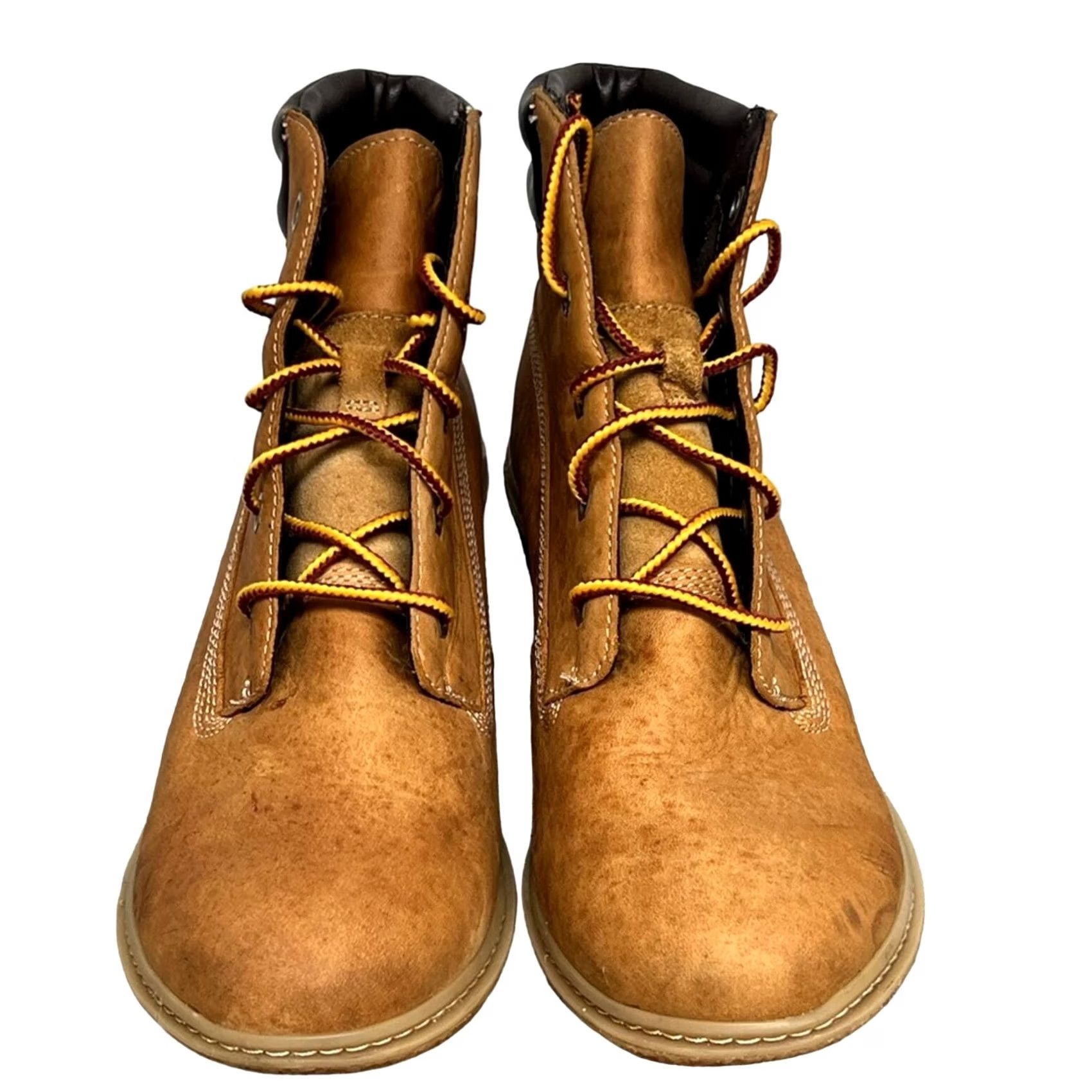 Timberland Timberland Earthkeepers Amston 8251A Wedge Bootie Beige Ankle Women’s Size 7 | Leather Upper | Tan Combat Heel Small Details? No, keep as is Size US 7 / IT 37 - 2 Thumbnail
