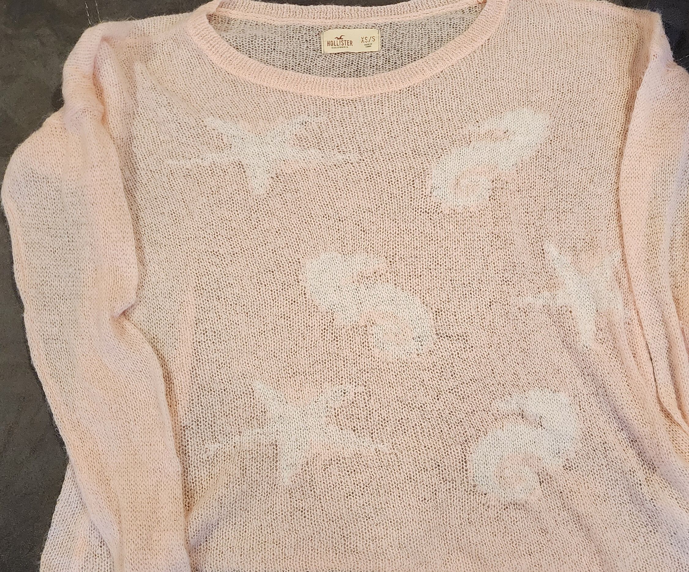 Hollister Hollister Co Pink Pullover Seahorse Starfish Sweater XS/S Size S / US 4 / IT 40 - 6 Thumbnail