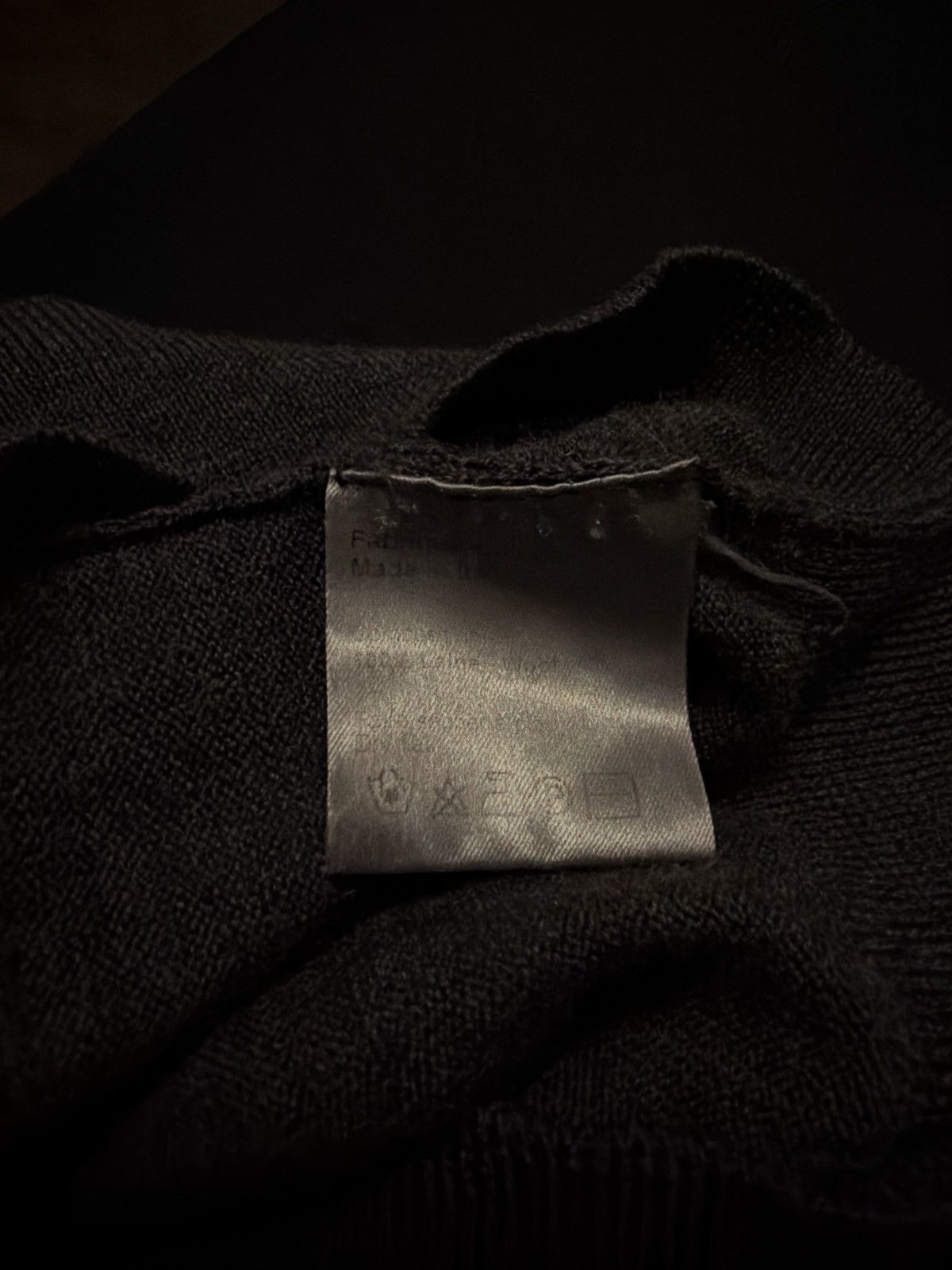 Dior Dior Homme AW09 Distressed V-Neck Size US XS / EU 42 / 0 - 8 Thumbnail