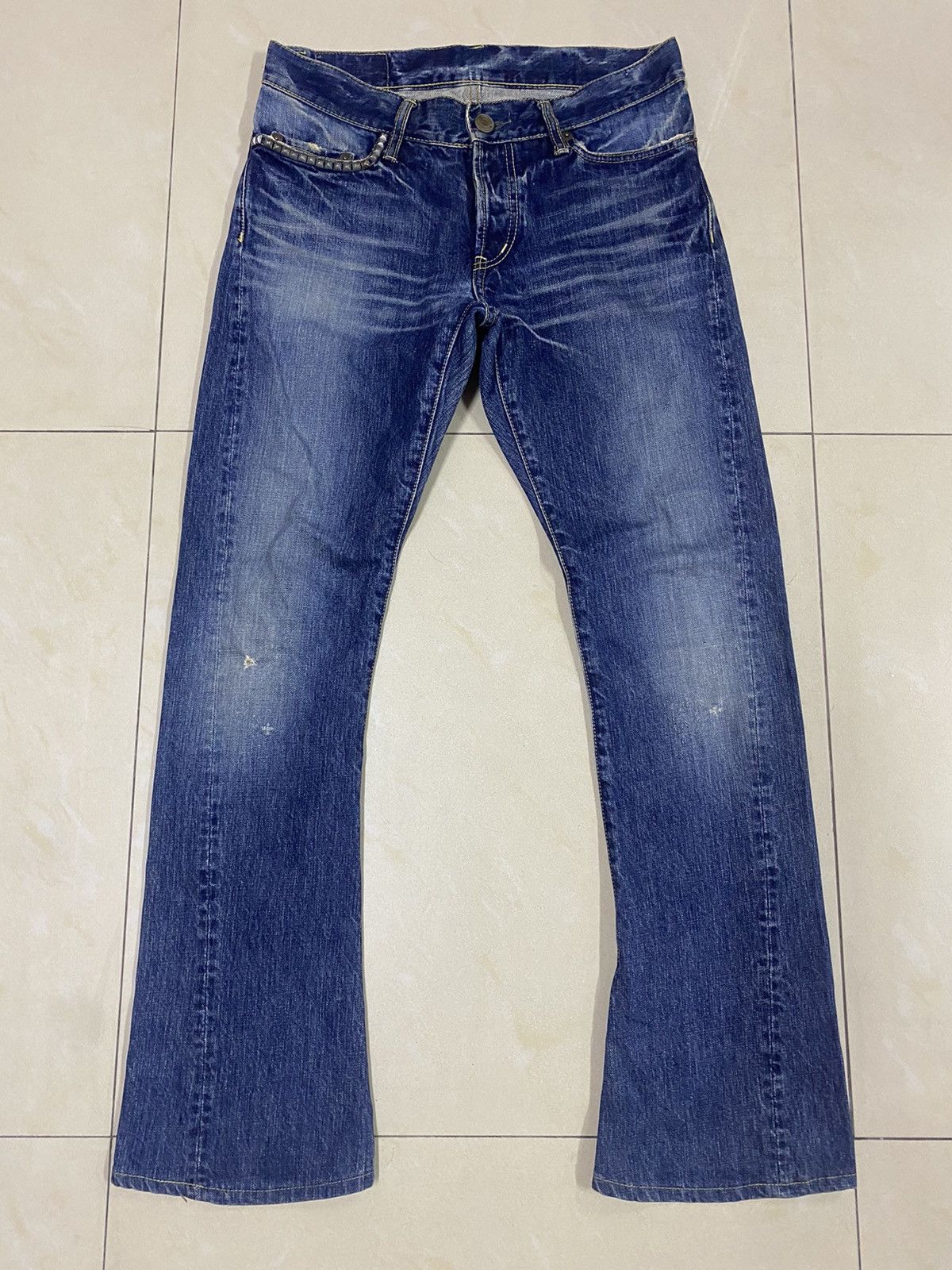Hysteric Glamour Hysteric Glamour Studded Ripped Flared Denim Size US 31 - 2 Thumbnail