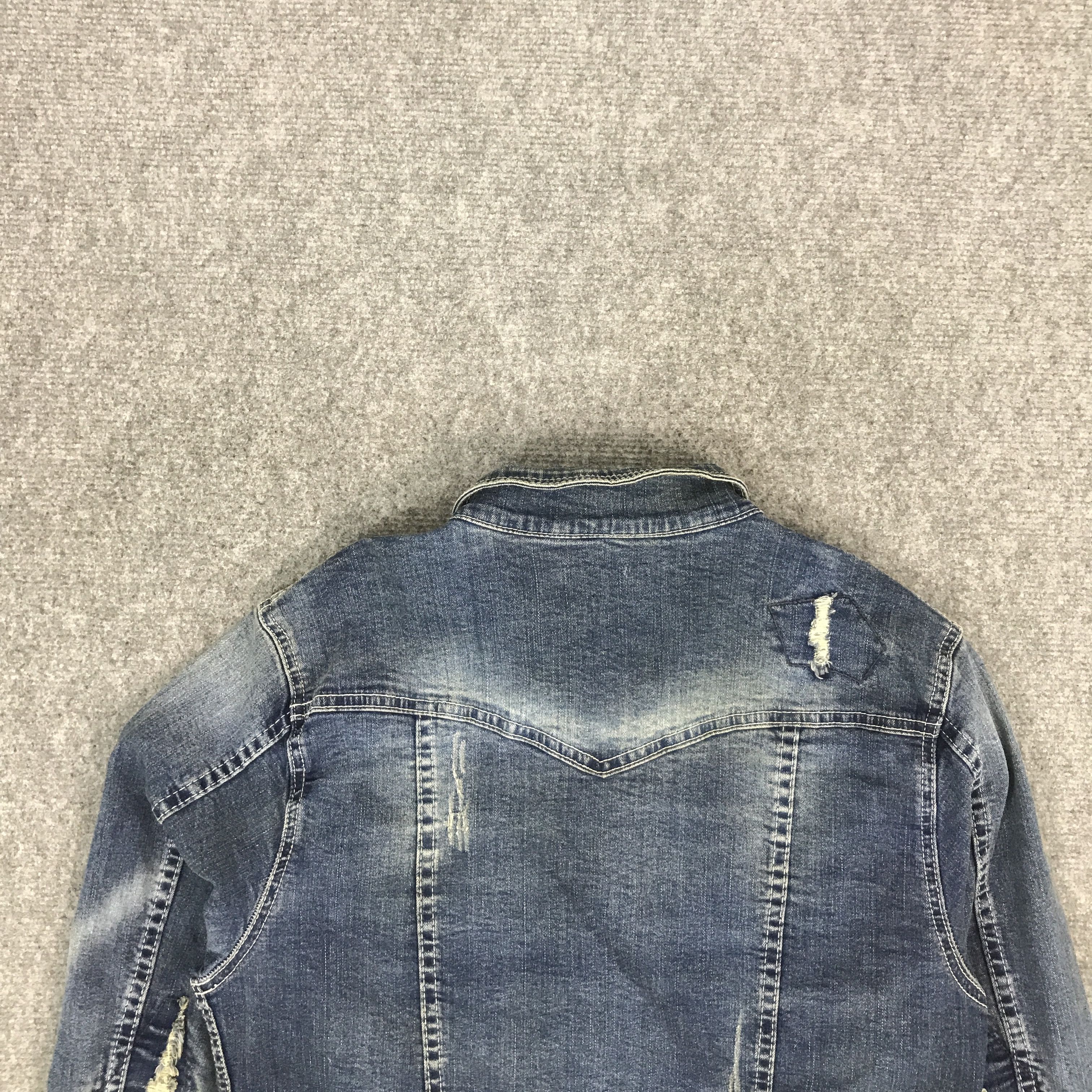 Japanese Brand GAVARIA DISTRESSET DESIGN BUTTON JACKET Size US L / EU 52-54 / 3 - 4 Thumbnail