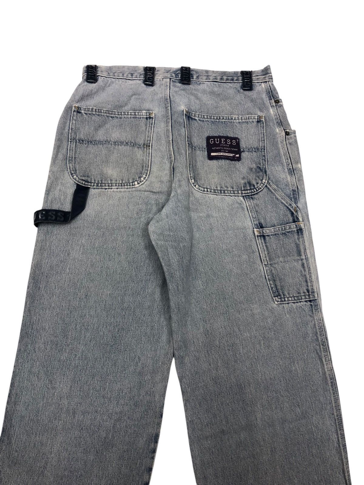 A$AP Rocky × Guess 🔥OG GUESS BLUE WASH USA BAGGY JEANS THRASHED DISTRESS DENIM Size US 32 / EU 48 - 5 Thumbnail