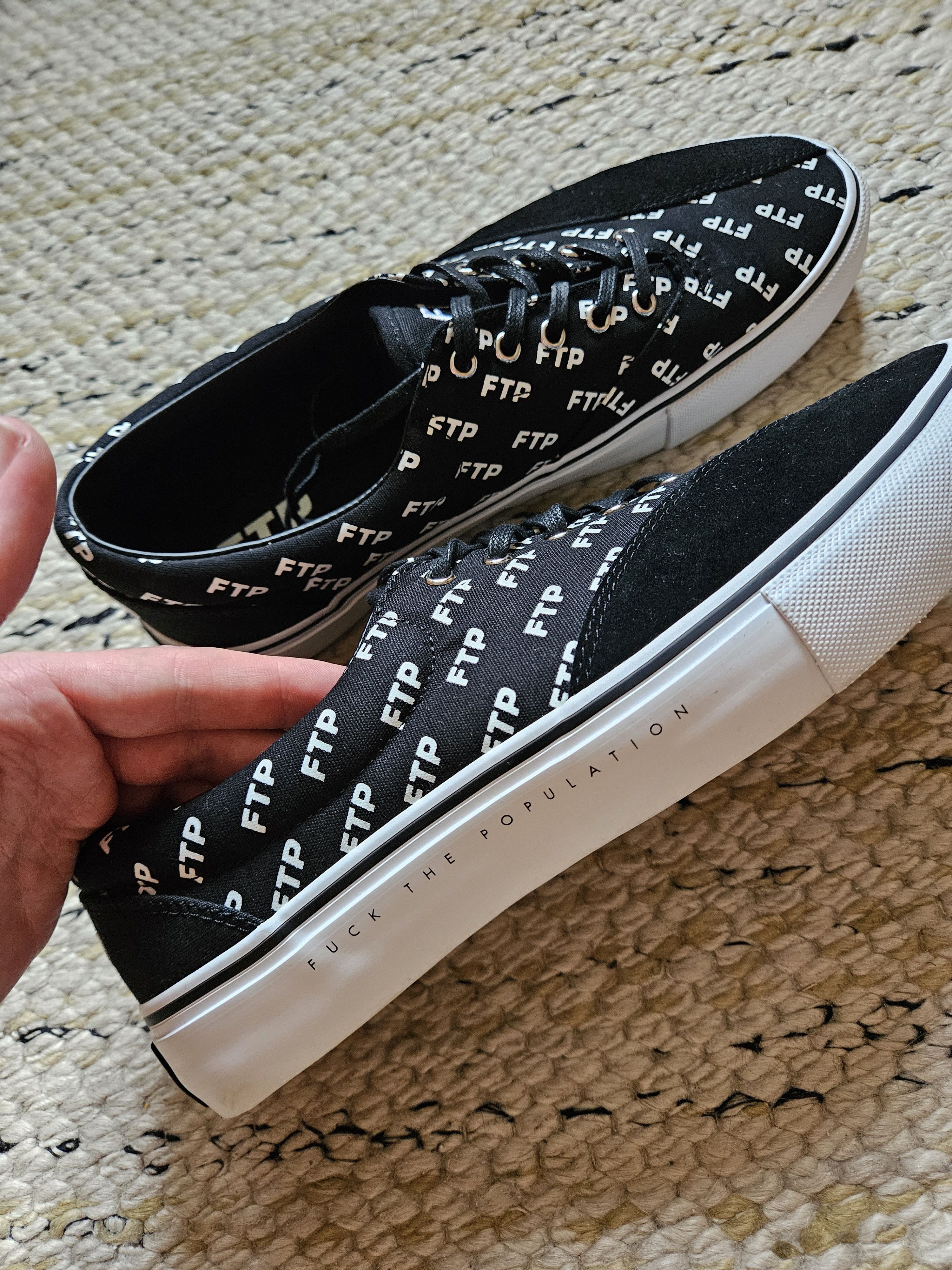 ClearWeather × Fuck The Population FTP x Clearweather Donny (All Over Print) Skate Shoes Size US 10.5 / EU 43-44 - 2 Thumbnail