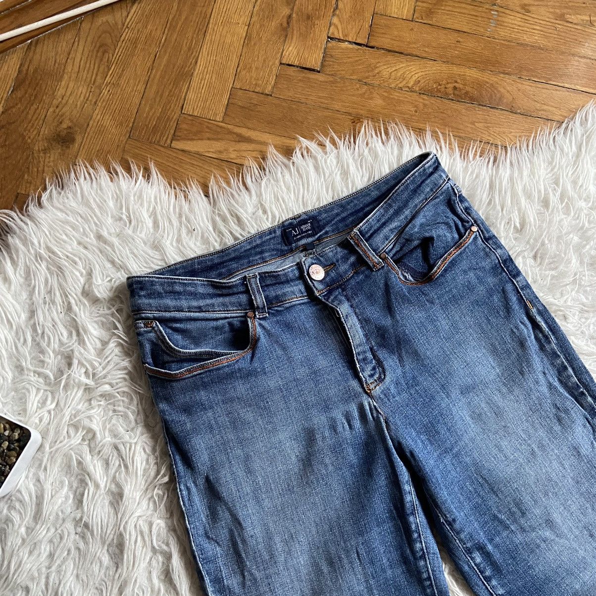 Armani × Giorgio Armani × Vintage 📌 Vintage Armani Jeans 00s Denim Metal Logo Y2k Size US 32 / EU 48 - 9 Thumbnail