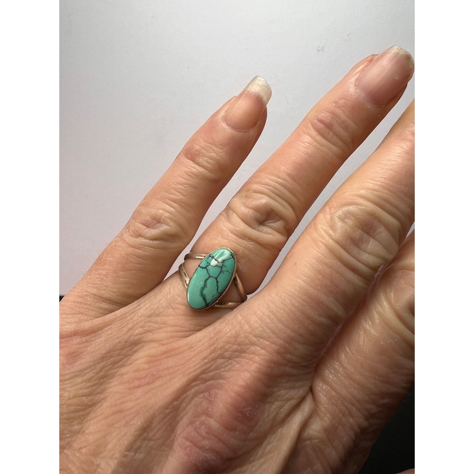 Other Vintage Harold Trujillo turquoise 925 silver ring size 6 Size ONE SIZE - 7 Thumbnail