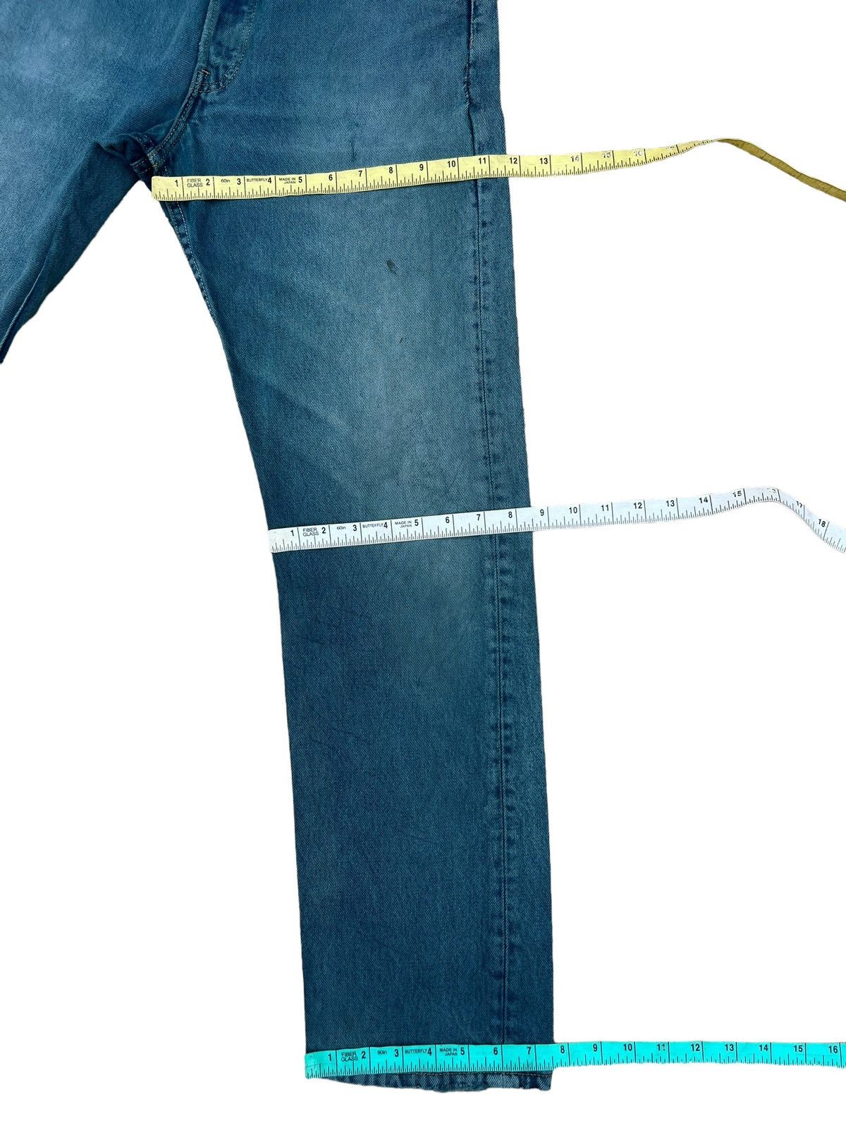 Levi's Vintage 90s Levi’s 501 Distress Mud Fade Green Denim Jeans Size US 30 / EU 46 - 3 Thumbnail