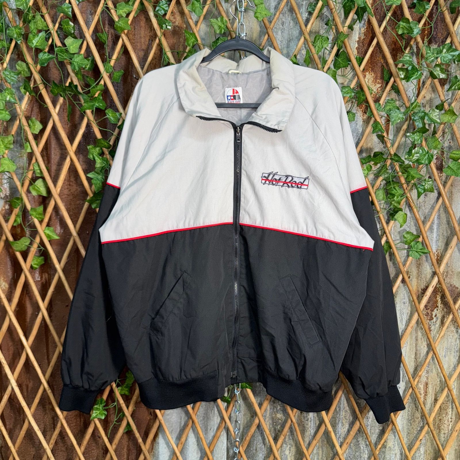 Vintage Vintage Y2K hot rod embroider 1990s racing light windbreaker Size US XL / EU 56 / 4 - 1 Thumbnail