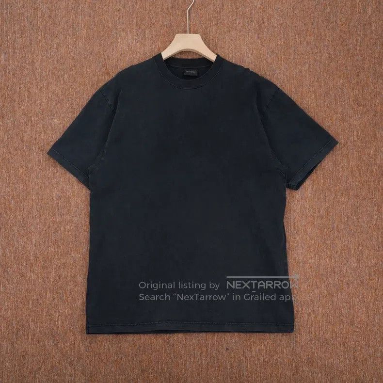 Balenciaga Wash Effect Stud T-Shirt