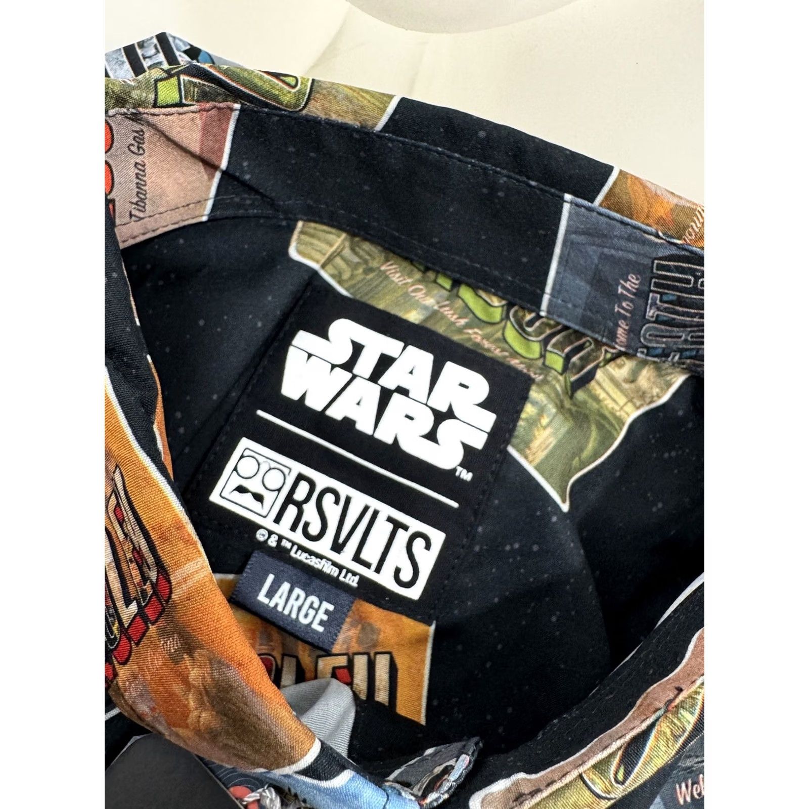 Star Wars RSVLTS / STAR WARS - NEW w TAGS - Postcards All Over Mens L Shirt Size US L / EU 52-54 / 3 - 5 Thumbnail