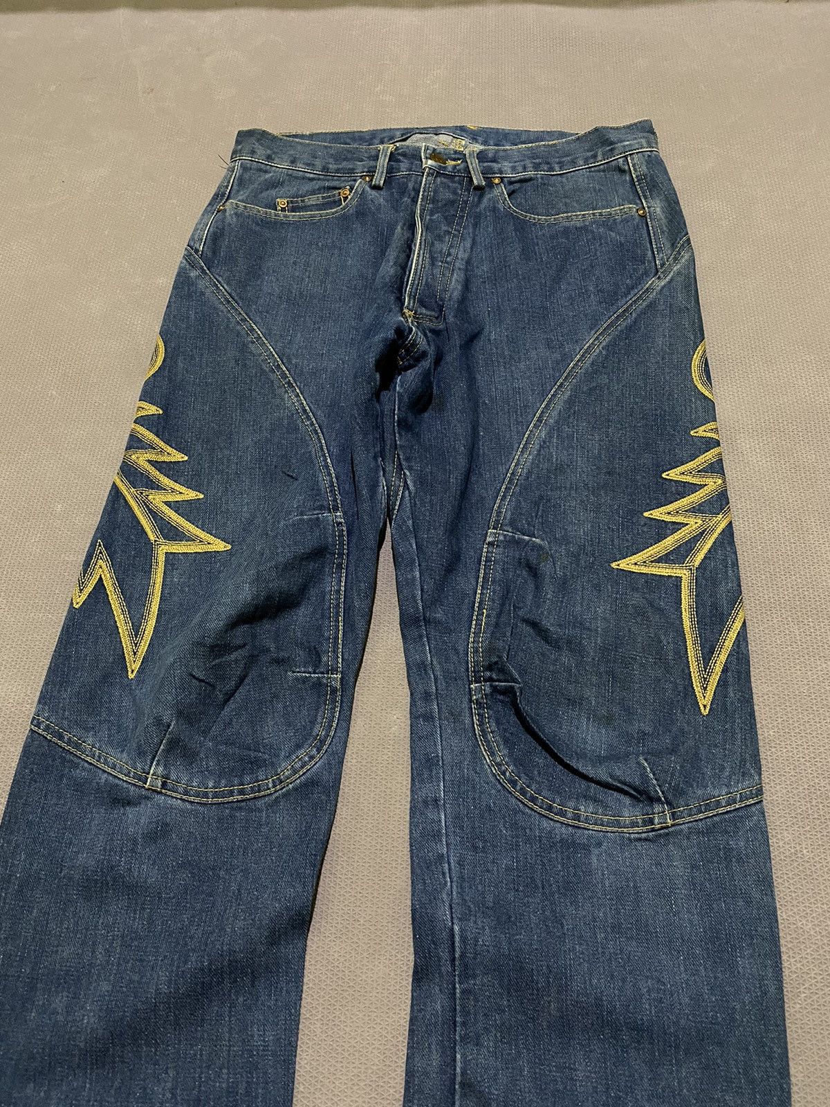 Japanese Brand × Lee × Vintage Lee jeans embroidery buckle denim Size US 32 / EU 48 - 4 Thumbnail
