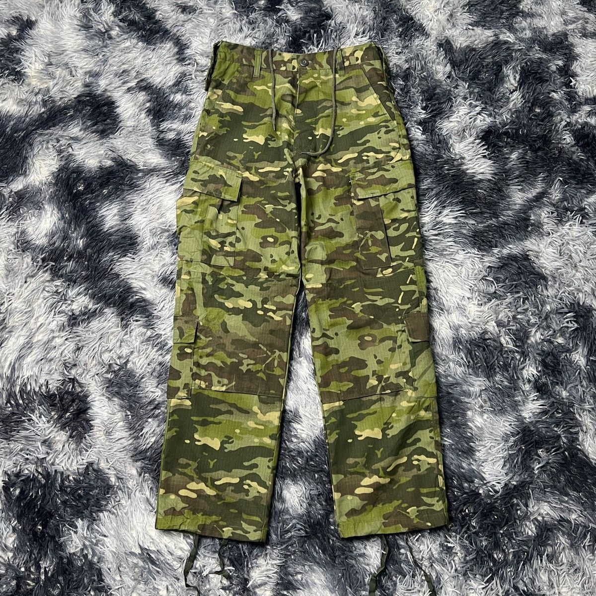 Other Army Camouflage Tactical MultiPocket Double Knee Cargo Pants Size US 28 / EU 44 - 1 Thumbnail