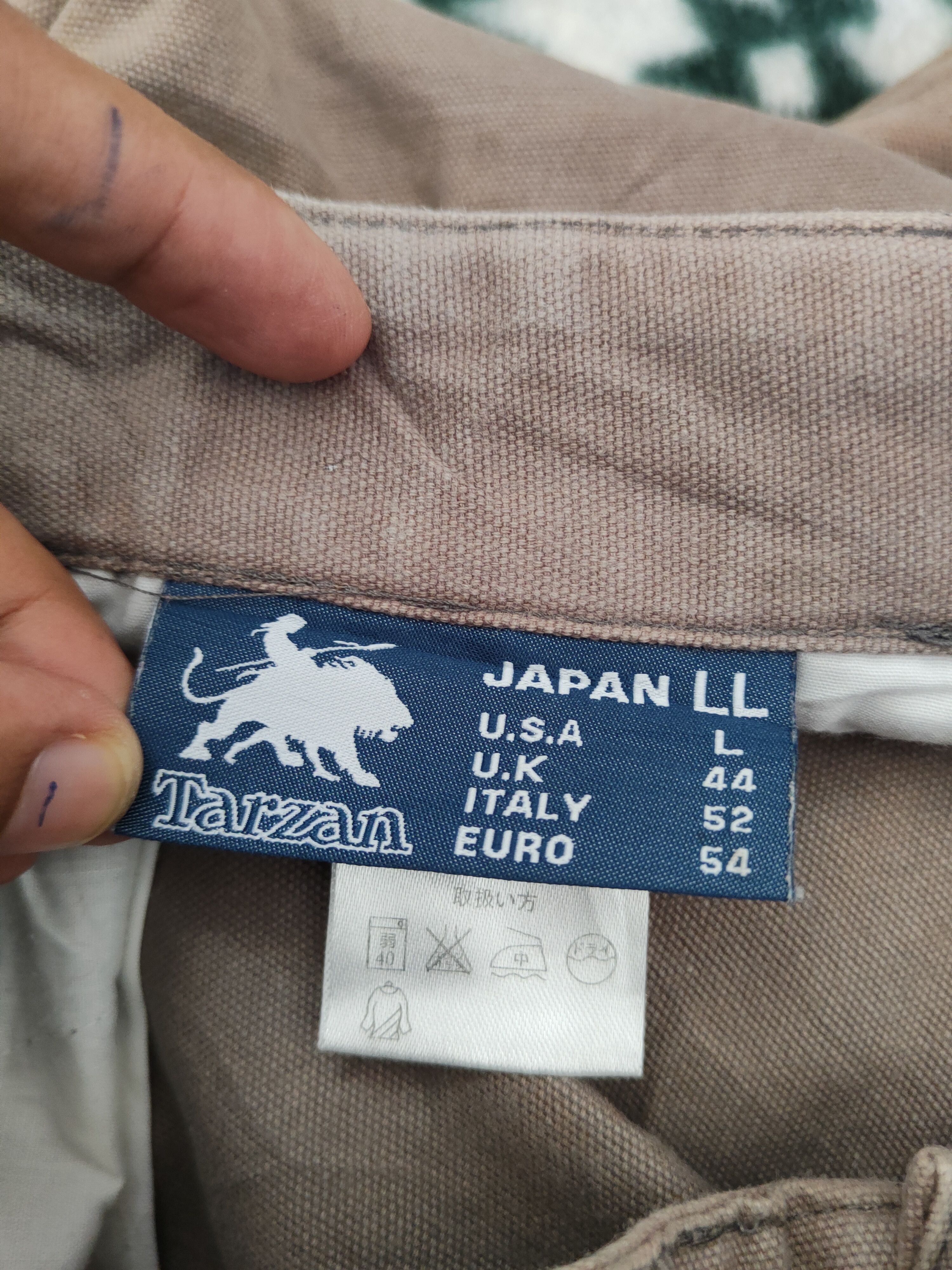 Japanese Brand Tarzan Brown Faded Multipocket Tactical Cargo Pants #W1887 Size US 33 - 13 Thumbnail