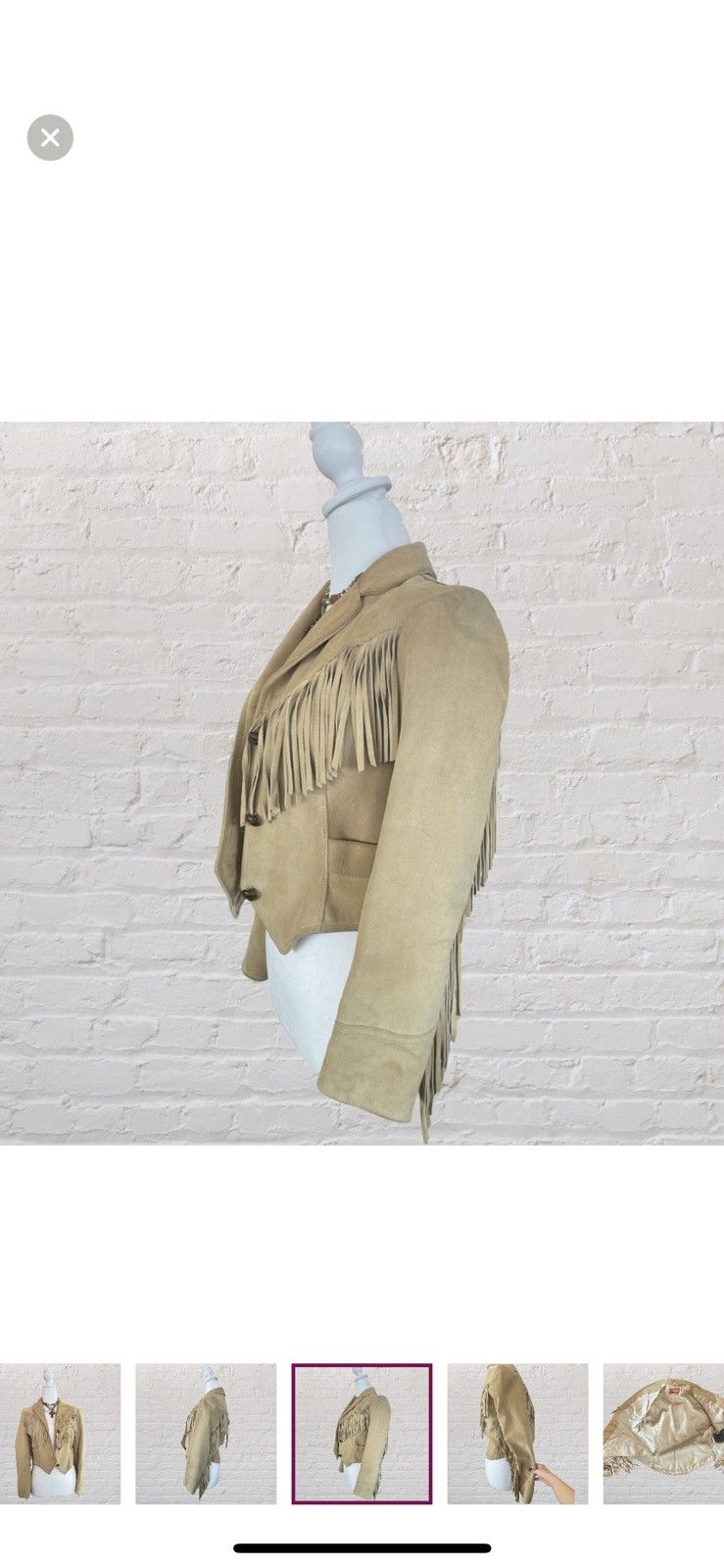 Vintage Genuine suede leather southwestern fridge jacket Size M / US 6-8 / IT 42-44 - 4 Thumbnail