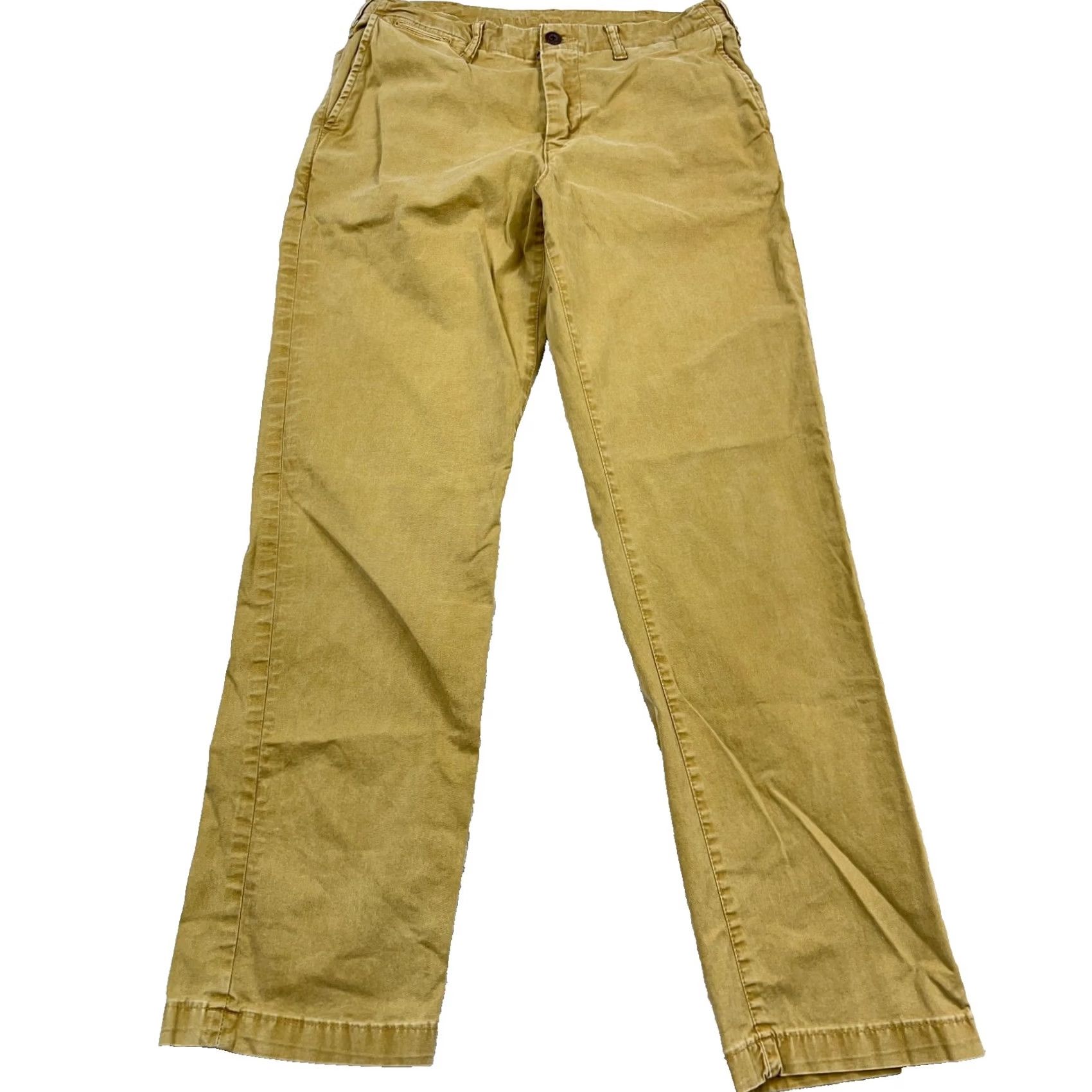 American Eagle Outfitters American Eagle Pants Men 30x34 Brown Chino Relaxed Straight Khaki Dress Slacks Size US 30 / EU 46 - 2 Thumbnail