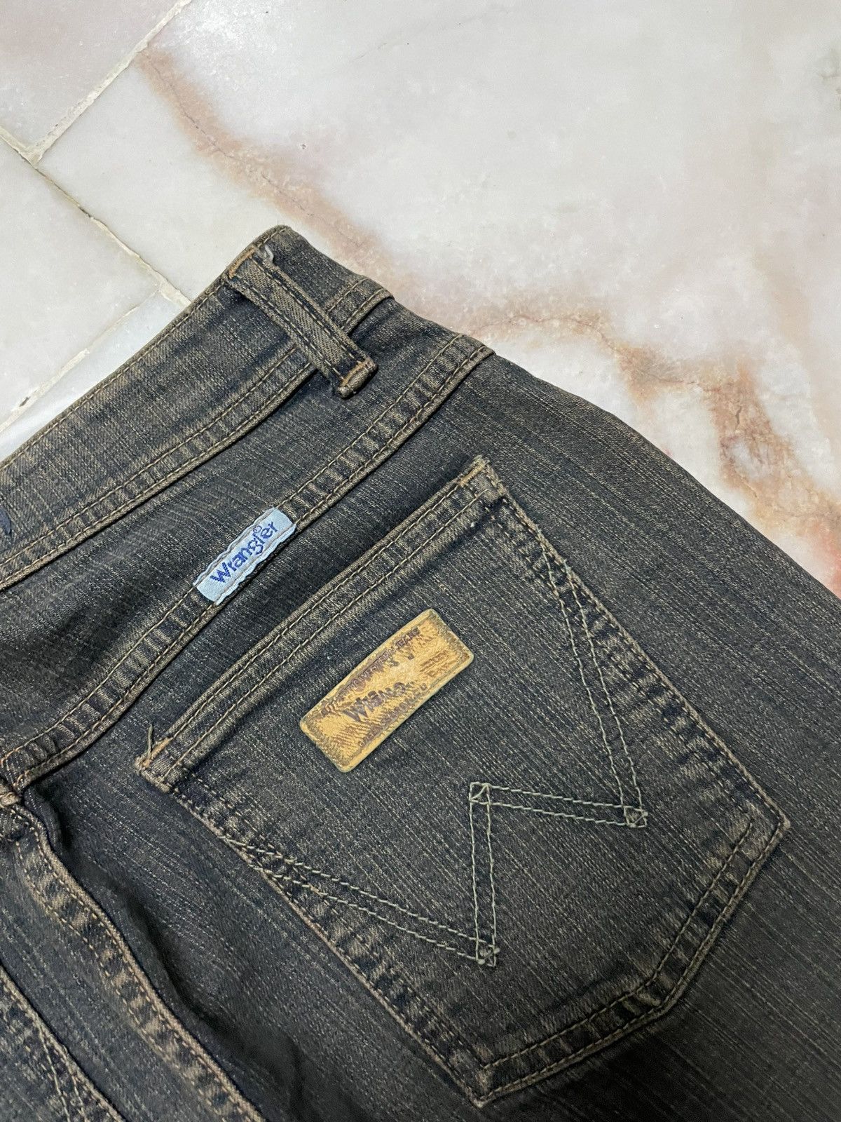Wrangler 💥Flare💥Vintage Wrangler Western Buffalo Mudmax Bootcut Sick Size US 27 - 11 Thumbnail
