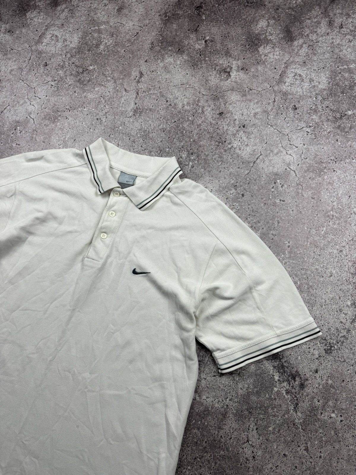 Nike 🇺🇸 Vintage Y2K Nike Striped Polo T-Shirt Rare Retro Hype Y2K Size US M / EU 48-50 / 2 - 2 Thumbnail