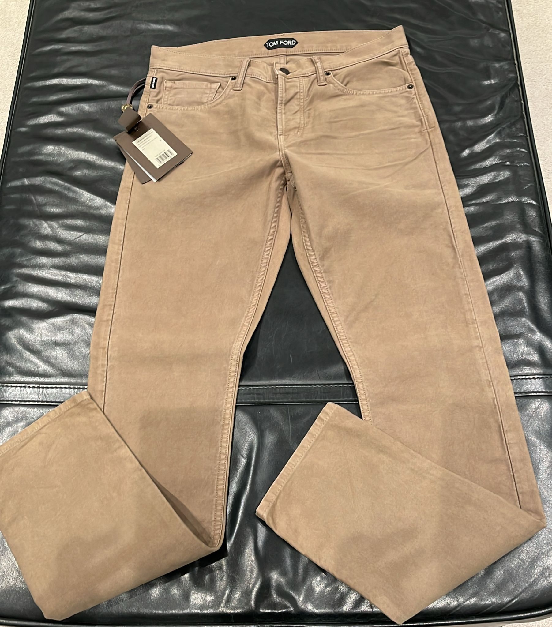 Tom Ford o1loc1c1225 DPS001 Slim Fit Denim Pant in Beige Size US 30 / EU 46 - 1 Preview