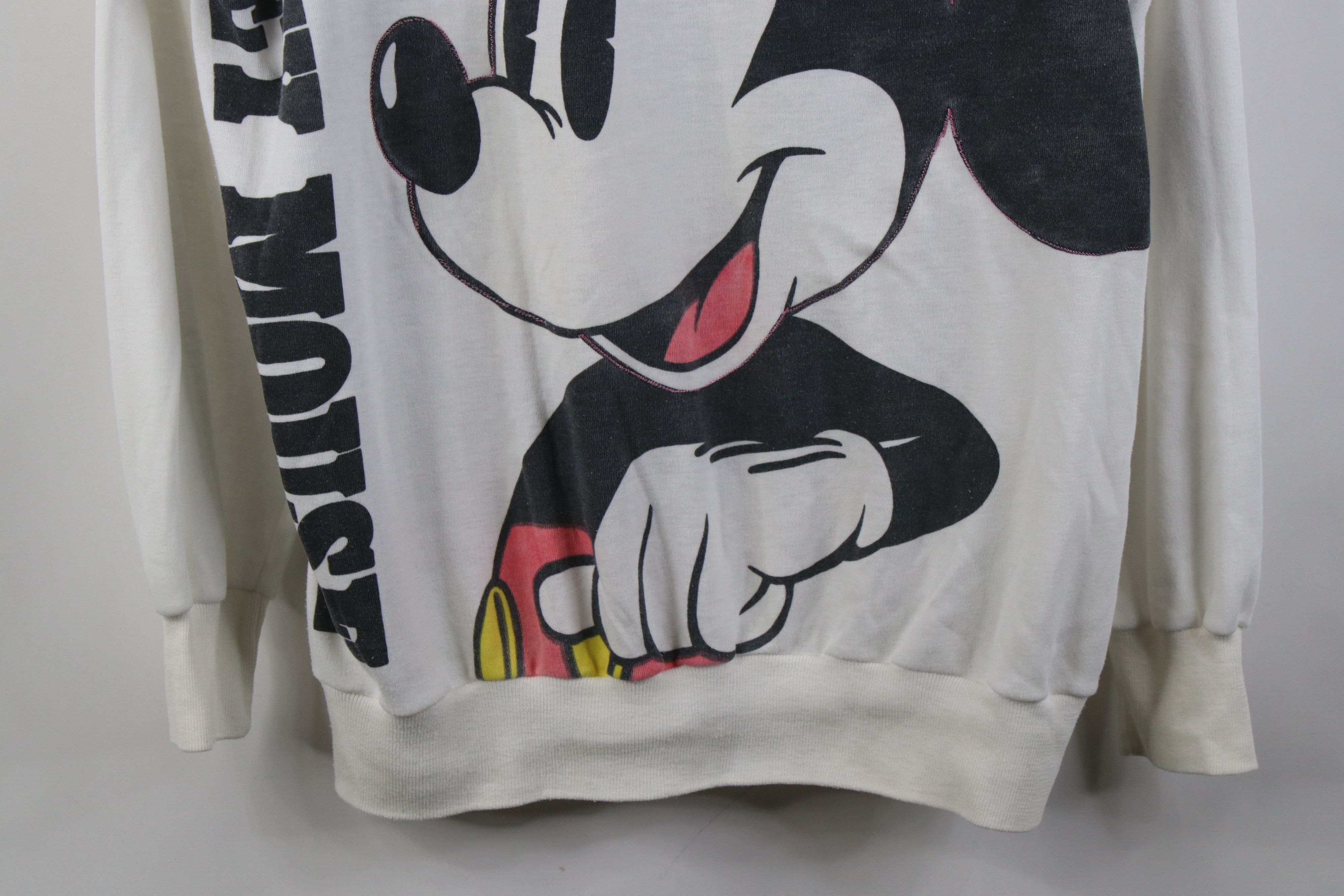 Disney Vintage 80s 90s Disney Print Mickey Mouse Sweatshirt USA Size XL / US 12-14 / IT 48-50 - 3 Thumbnail