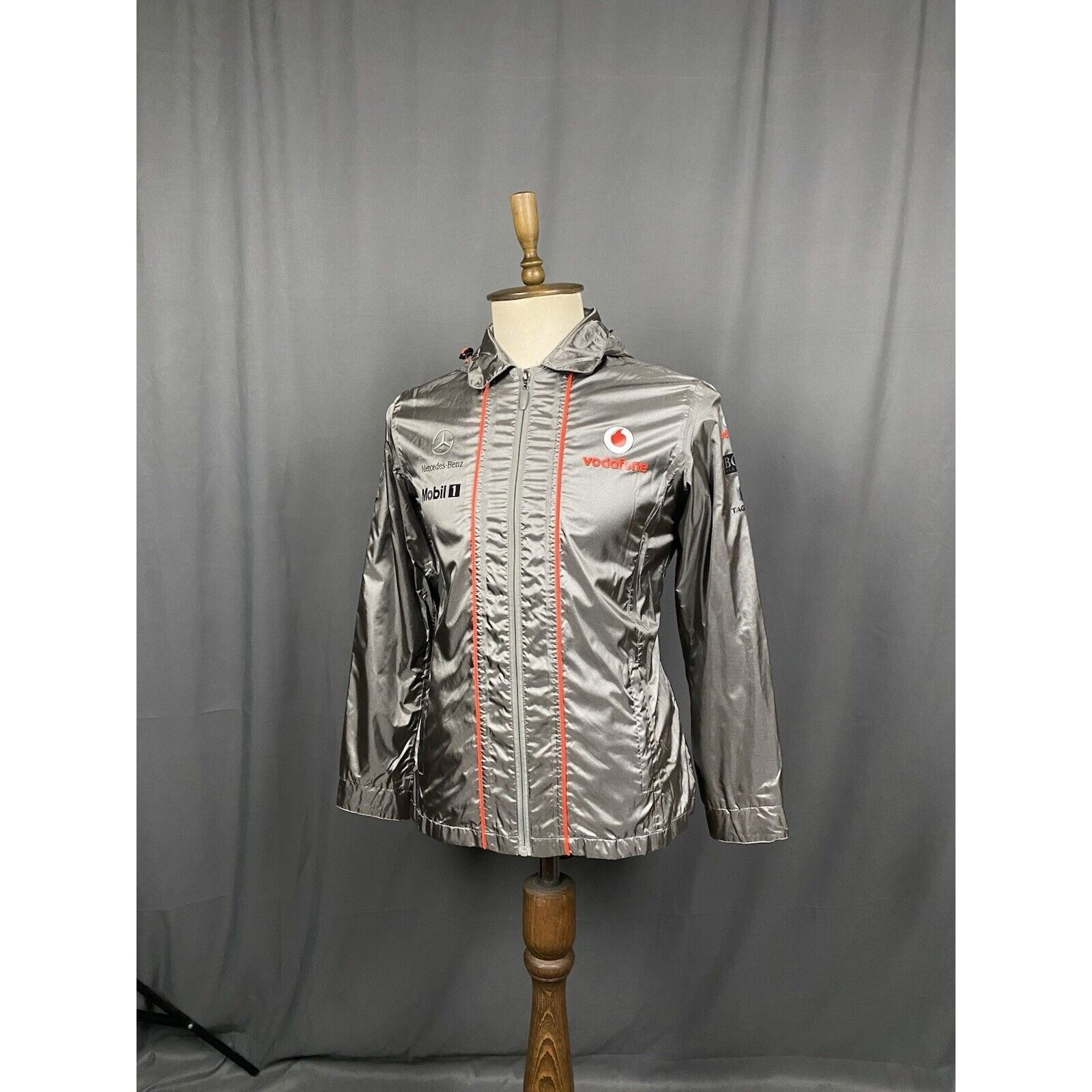 Other Vodafone Mclaren Mercedes Men's Gray Windbreaker Jacket Siz Size US S / EU 44-46 / 1 - 4 Thumbnail