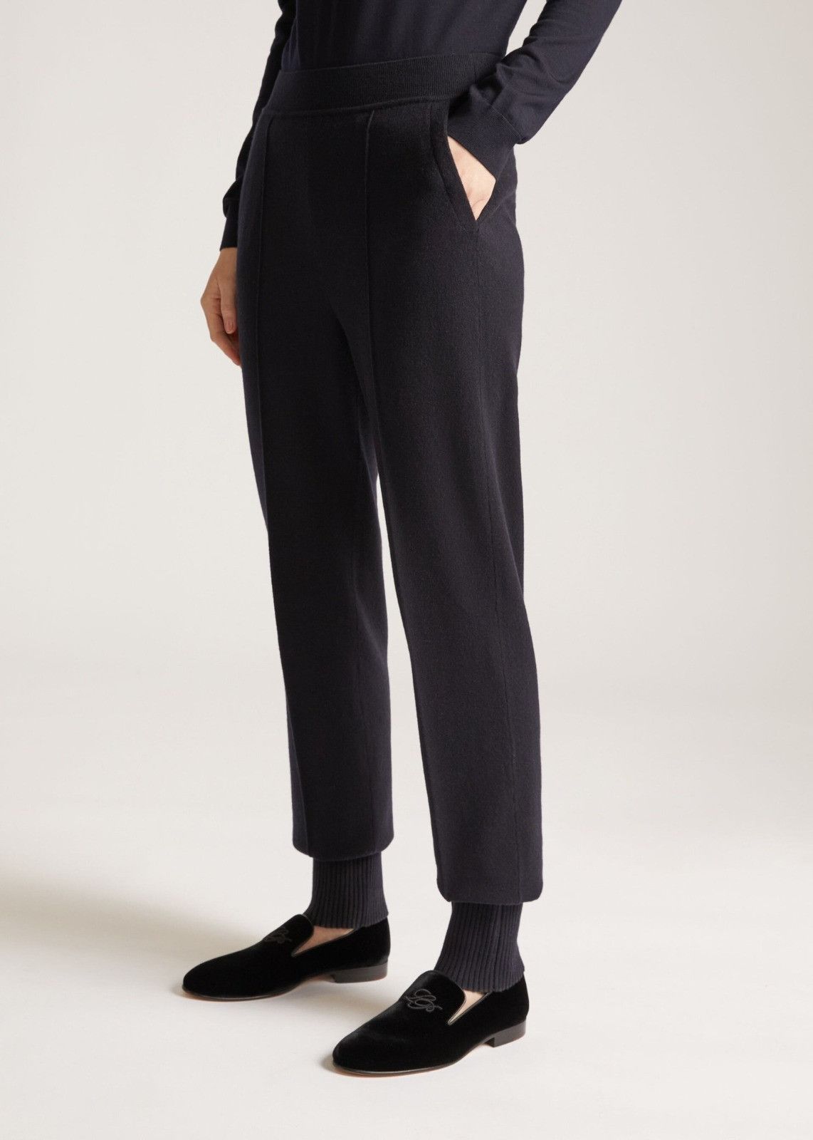 Loro Piana o1srvl11e1224 Mellbreak Cashmere Pant in Black Size 26" / US 2 / IT 38 - 6 Thumbnail