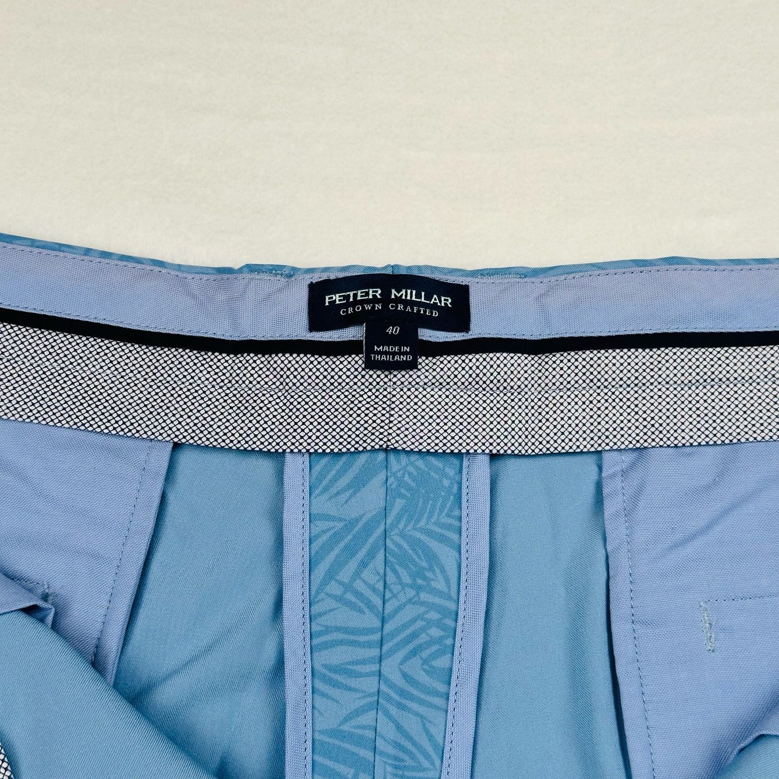 Peter Millar Peter Millar Crown Craft Mens 40 Blue Surge Palm Golf Shorts Size US 40 / EU 56 - 7 Thumbnail