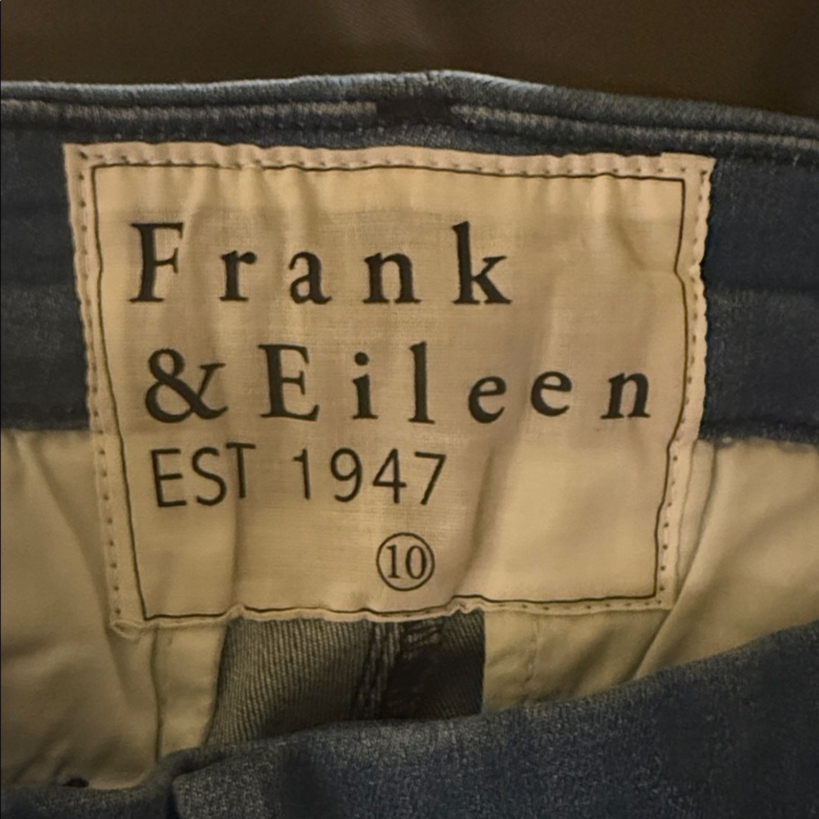 Frank & Eileen FRANK & EILEEN Wicklow classic minimal blue denim jeans 10 Size 32" / US 10 / IT 46 - 2 Thumbnail