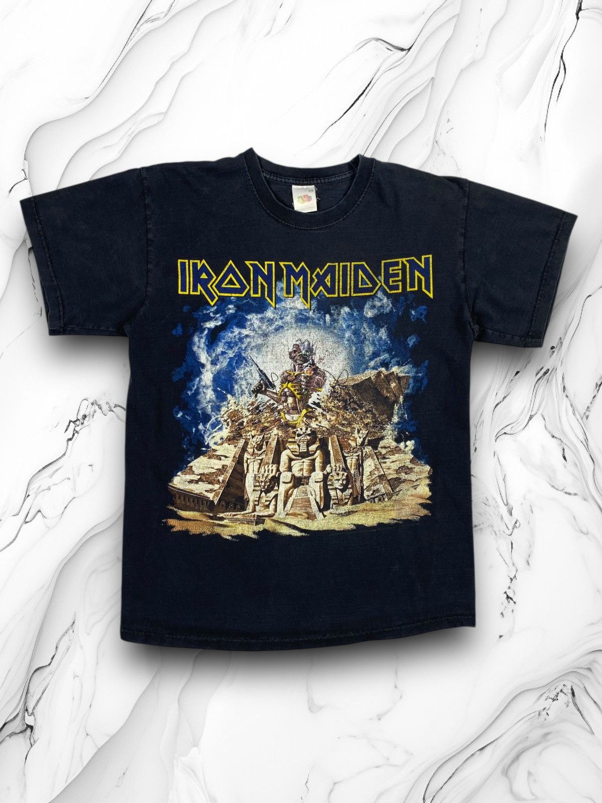 Band Tees × Iron Maiden × Vintage Iron Maiden Back In Time Metal Rock Band Graphic T Shirt Size US M / EU 48-50 / 2 - 1 Thumbnail
