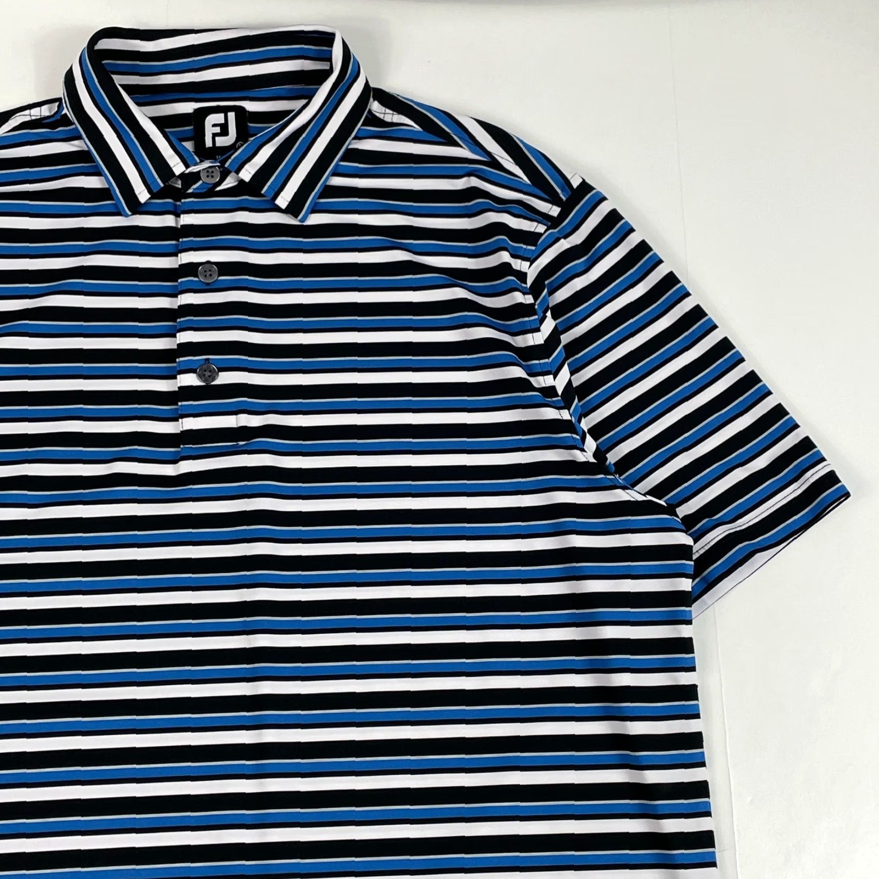 Footjoy FootJoy Polo Shirt Mens Large Blue Short Sleeve Stretch Golfing Outdoors Shirt Size US L / EU 52-54 / 3 - 3 Thumbnail