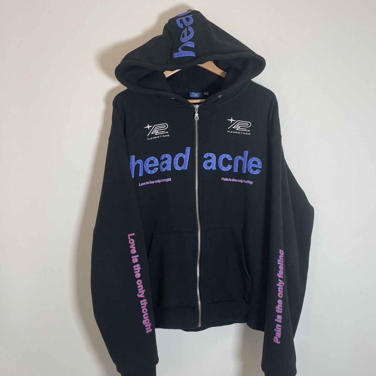 Drain Gang × Frank Ocean × Yung Lean Vegyn Headache Hoodie Mens XL 